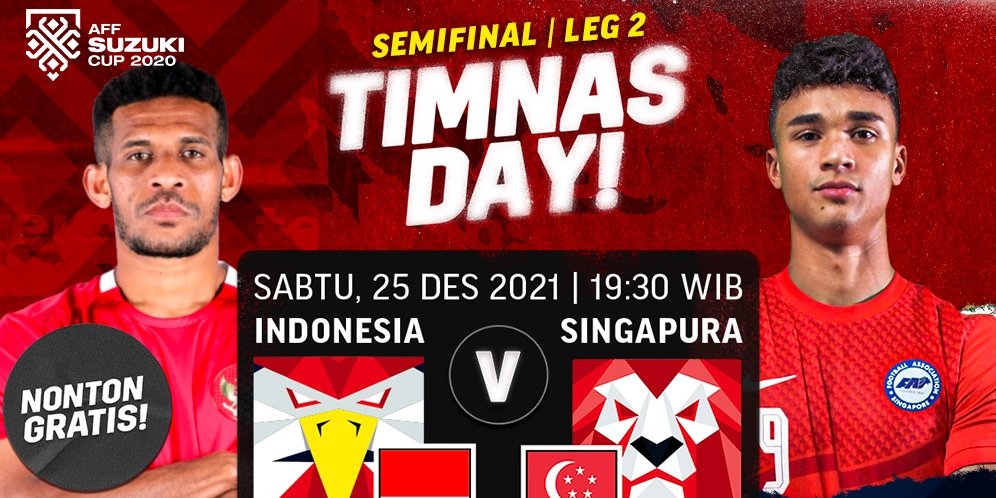 Jadwal Live Streaming Semifinal Leg Kedua Piala Aff 2020 Indonesia Vs