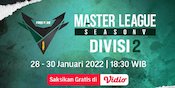 Nonton Siaran langsung Free Fire Master League Season 5 Divisi 2 di Vidio Pekan Ini