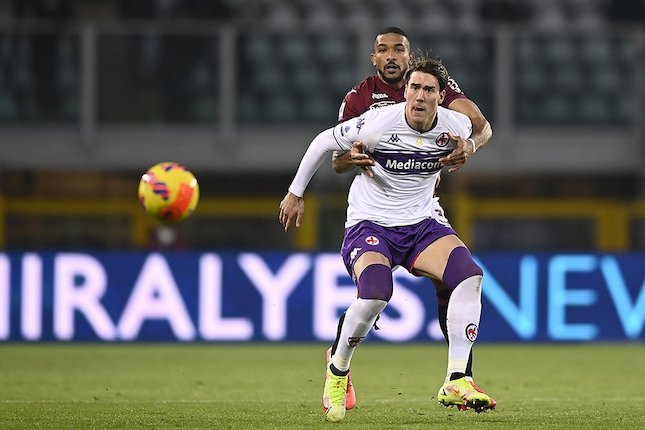 Penyerang Fiorentina, Dusan Vlahovic. (c) AP Photo