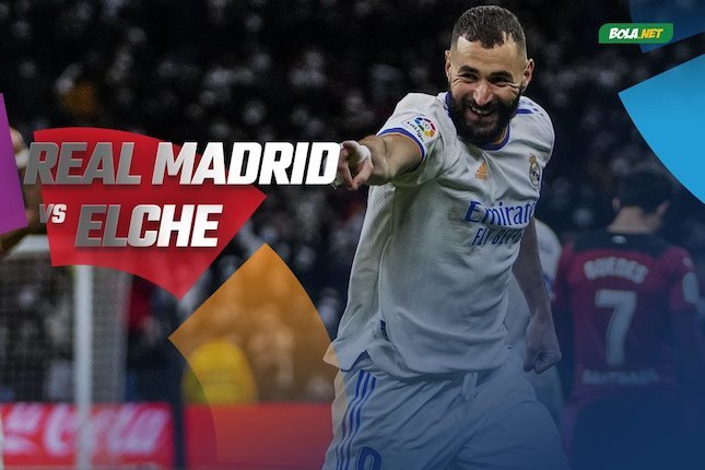 Liga Spanyol/La Liga: Real Madrid vs Elche (c) Bola.net