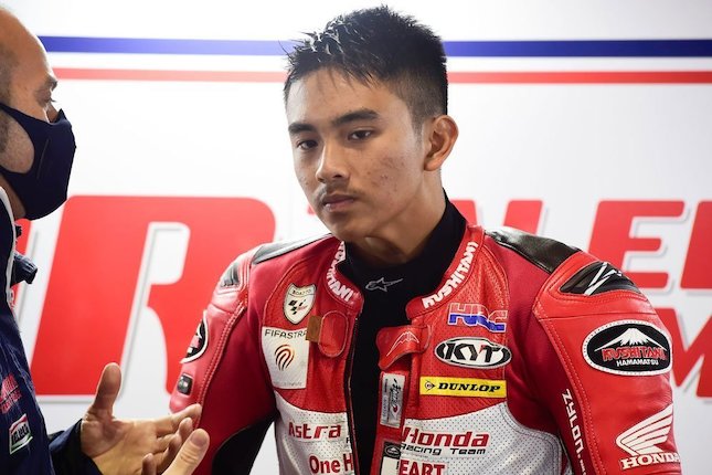 Pembalap Indonesia, Mario Aji (c) Honda Team Asia