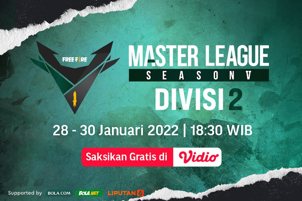 Nonton Siaran langsung Free Fire Master League Season 5 Divisi 2 di Vidio Pekan Ini