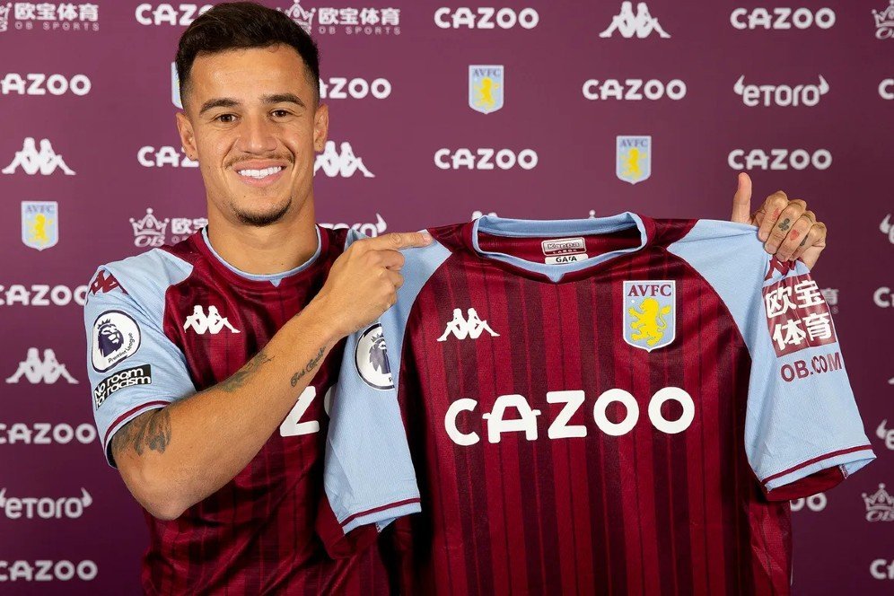 Gabung Aston Villa, Coutinho Berpeluang Debut Saat Lawan MU