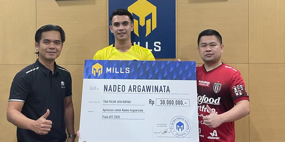 Tampil Apik di Piala AFF 2020, Nadeo Diguyur Bonus Puluhan Juta oleh Mills
