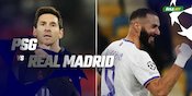 Jadwal dan Link Live Streaming Liga Champions: PSG vs Real Madrid di Vidio