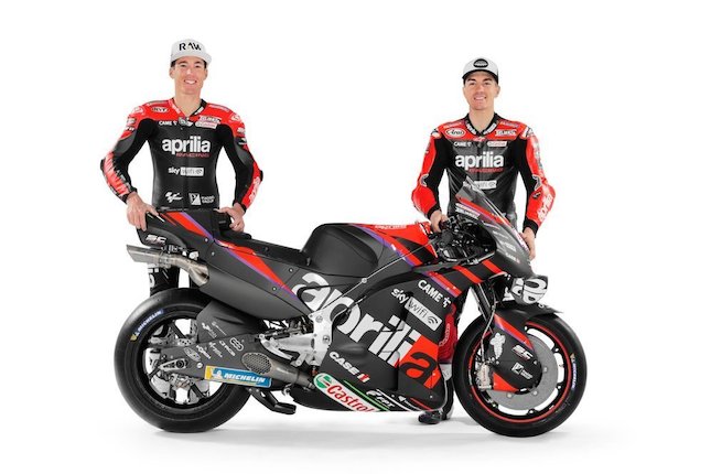 Pembalap Aprilia Racing, Aleix Espargaro dan Maverick Vinales (c) Aprilia Racing
