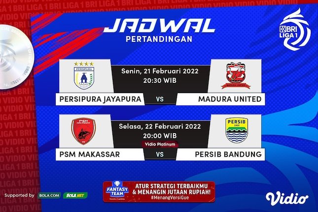 Jadwal liga bri liga 1