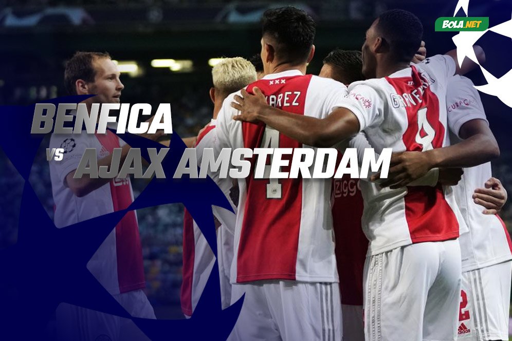 Data dan Fakta Liga Champions: Benfica vs Ajax Amsterdam