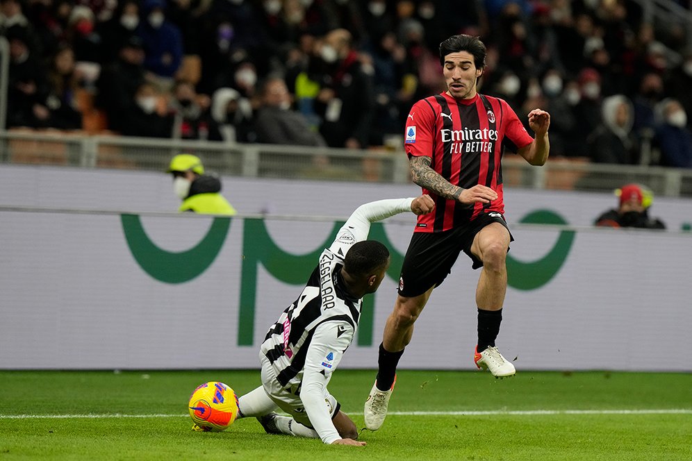 Man of the Match AC Milan vs Udinese: Sandro Tonali Man of the Match AC Milan vs Udinese: Sandro Tonali