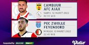 Jadwal Live Streaming Eredivisie 2021/2022 Matchday 26 di Vidio Jadwal Live Streaming Eredivisie 2021/2022 Matchday 26 di Vidio