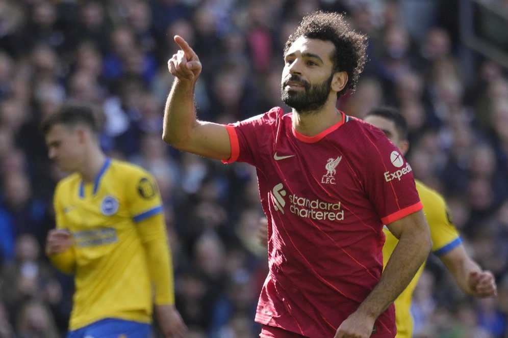 Brighton 0-2 Liverpool: Gol ke-20 Mohamed Salah, Gol ke-2000 The Reds di Premier League