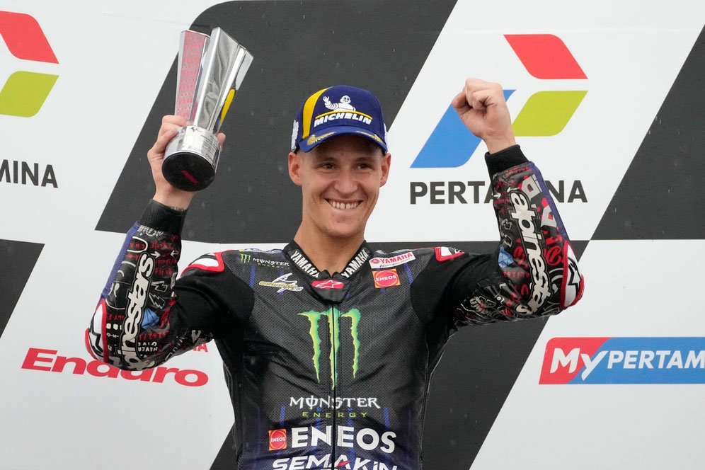 Kompilasi Aksi Fabio Quartararo Selama MotoGP Mandalika yang Sukses Curi Perhatian Fans Indonesia