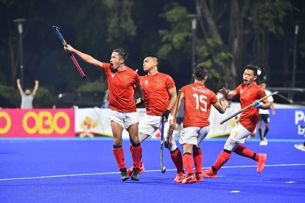 Kalahkan Singapura, Timnas Hoki Putra Indonesia Cetak Sejarah