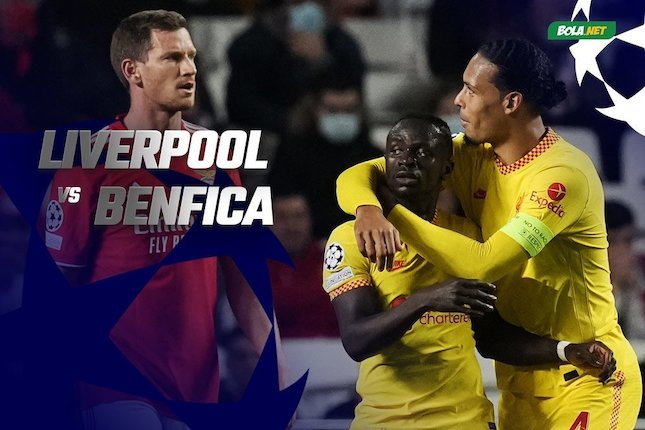 Data dan Fakta Liga Champions: Liverpool vs Benfica