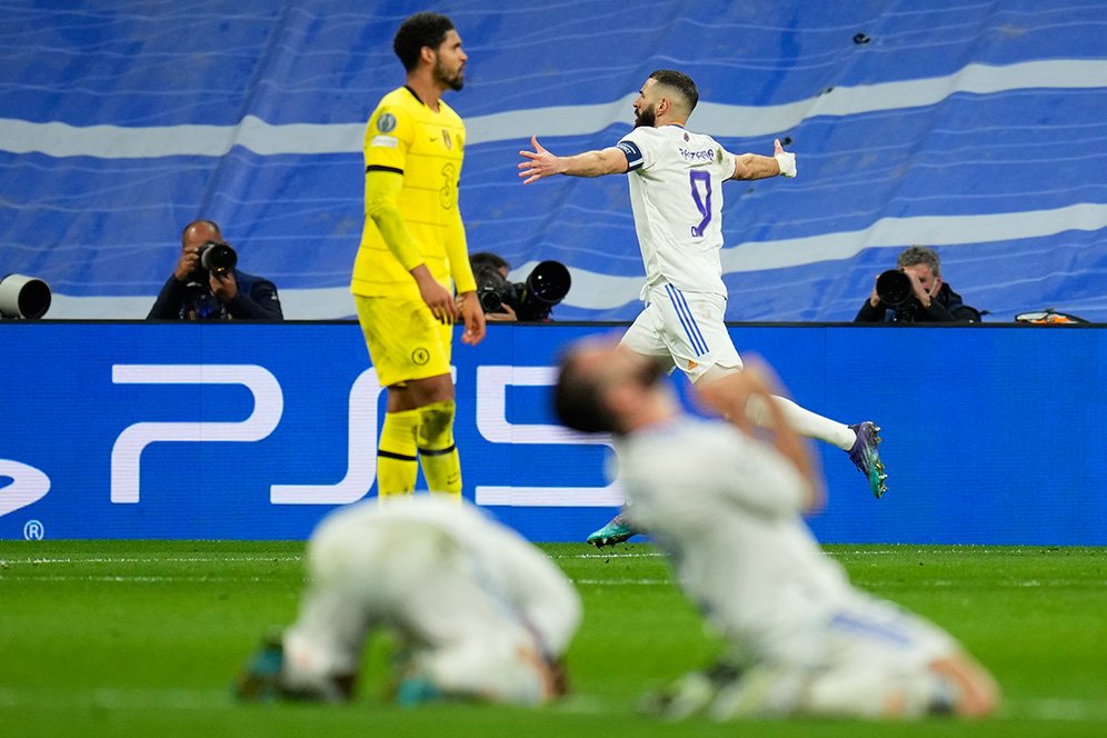 Hasil Pertandingan Real Madrid vs Chelsea: Skor 2-3 (Agg. 5-4)