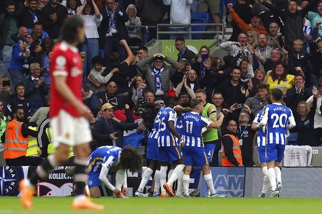 Brighton mengalahkan Manchester United 4-0 di Premier League 2021/22 (c) AP Photo