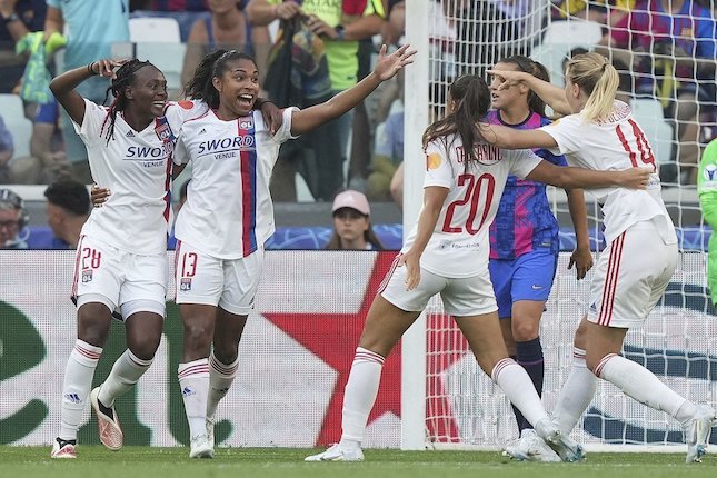 Lyon menjadi juara Women Champions League 2021/2022 usai mengalahkan Barcelona (c) AP Photo