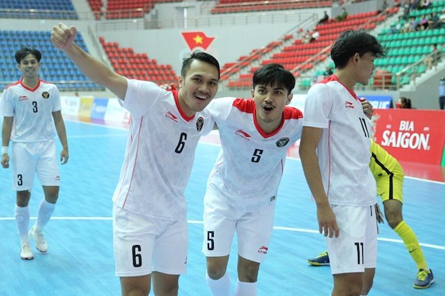 Timnas Futsal Indonesia ketika bermain di SEA Games 2021 (c) AFF
