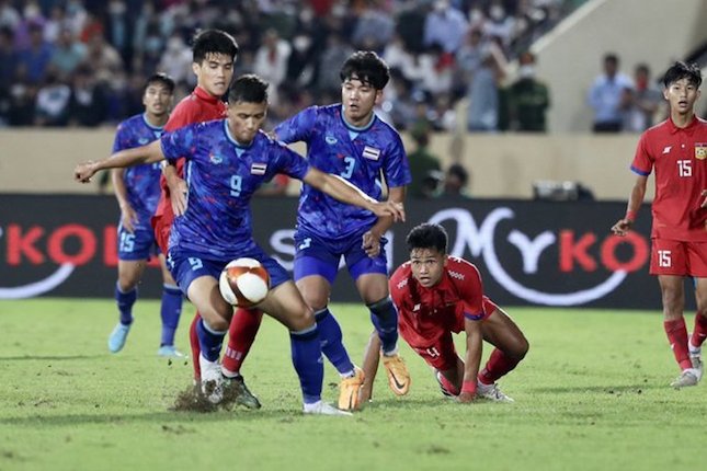 Timnas Thailand U-23 saat bermain di SEA Games 2021 (c) AFF