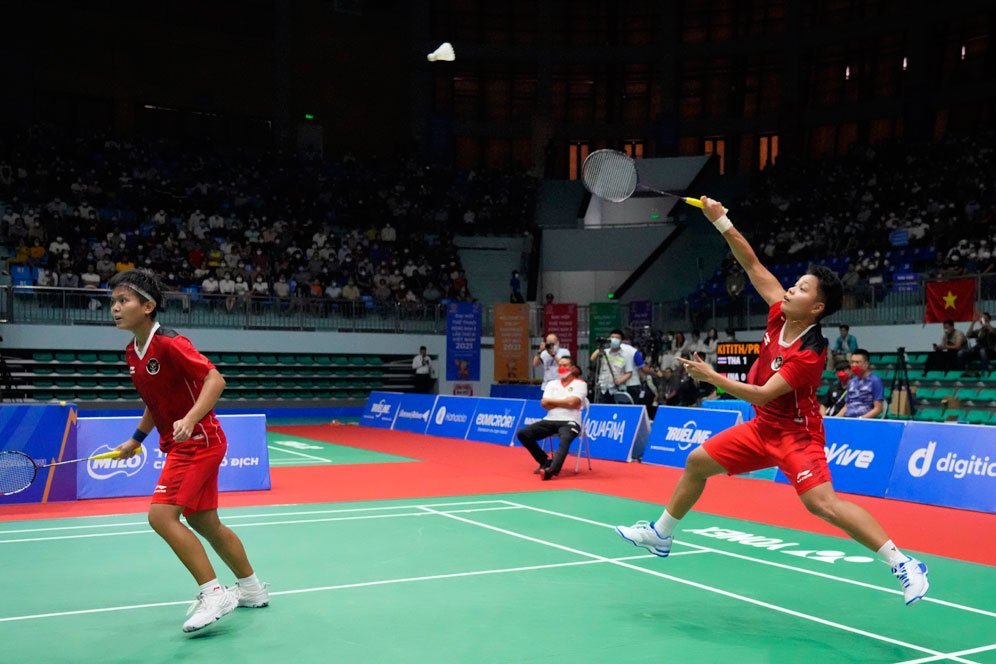 Tumbangkan Wakil Malaysia, Apriyani Rahayu/Siti Fadia Tembus Final Indonesia Masters 2022