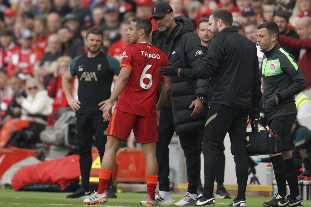 Mantap! Thiago Ikut Rombongan Skuat Liverpool yang Akan Hadapi Madrid di Final UCL 2021-22