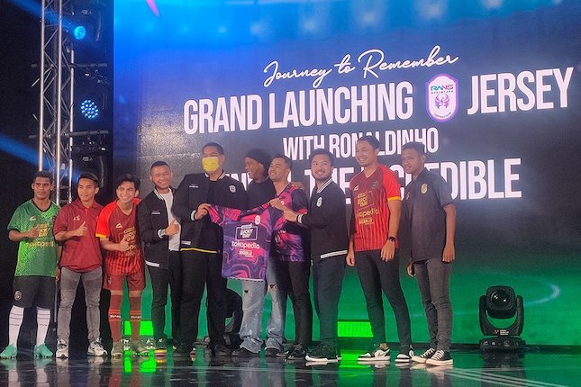 Event Grand Launching Jersey RANS Nusantara FC tahun 2022 (c) Fitri Apriani/Bola