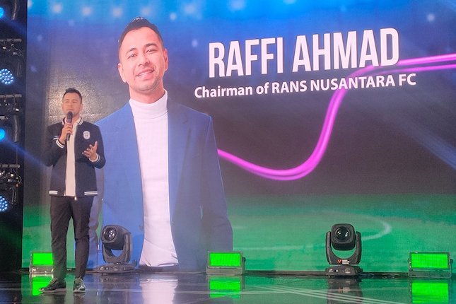 Raffi Ahmad, pemilik klub RANS Nusantara FC. (c) Fitri Apriani