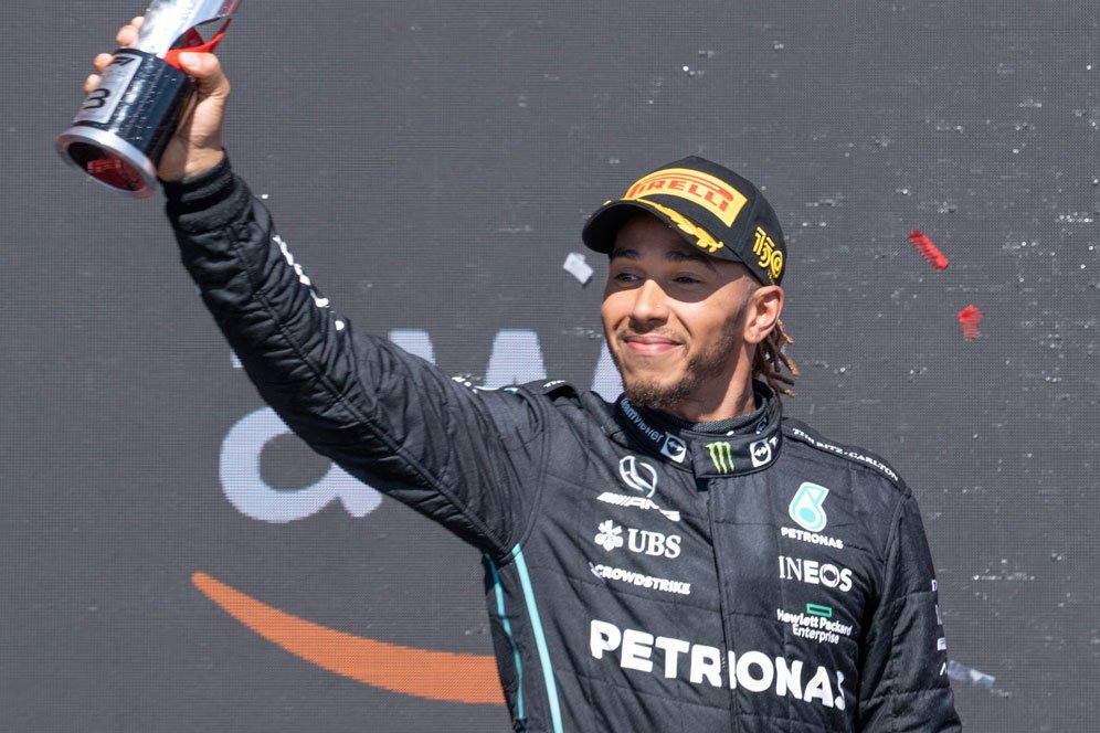 Tunggu 3 Bulan, Lewis Hamilton Akhirnya Podium Lagi di Formula 1 Kanada