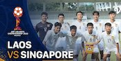 Highlights Piala AFF U-19 2022: Sikat Singapura, Laos U-19 Menuju Semifinal
