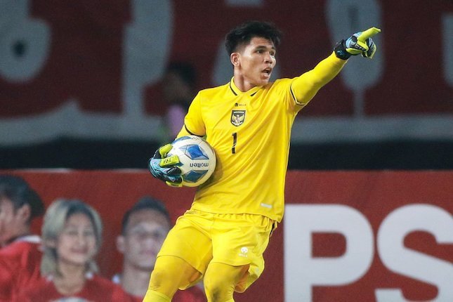 Kiper Timnas Indonesia U-19, Cahya Supriadi (c) Bola.net/Bagaskara Lazuardi