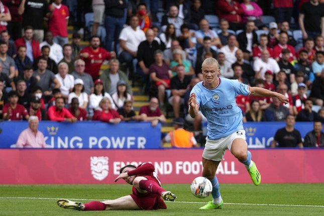 Striker Manchester City, Erling Haaland (c) AP Photo