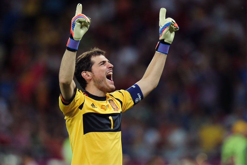 Iker Casillas, Kapten Timnas Spanyol saat Juara Piala Dunia 2010