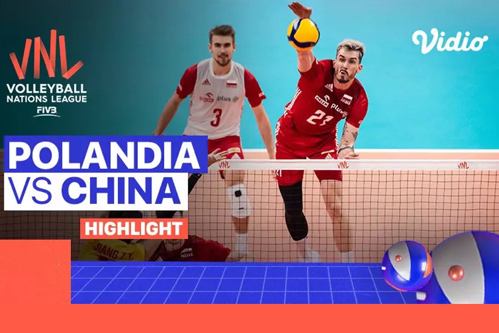 Highlights VNL 2022: Sikat China 3-0, Polandia Kuasai Klasemen VNL