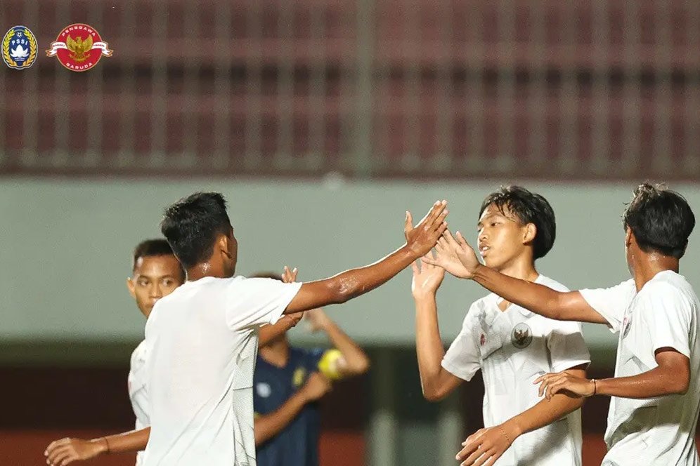 Timnas Indonesia U-16 Pesta Gol 7-0 di Pemanasan Terakhir sebelum Piala AFF U-16 2022