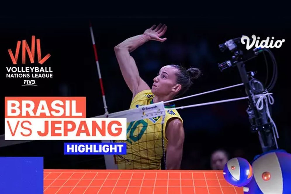 Highlights VNL 2022: Bekuk Jepang 3-1, Brasil Lolos ke Semifinal Highlights VNL 2022: Bekuk Jepang 3-1, Brasil Lolos ke Semifinal