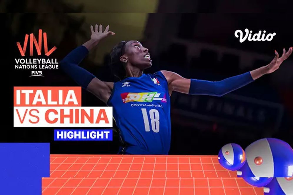 Highlights VNL 2022: Bekuk China 3-1, Italia Melaju ke Babak Semifinal