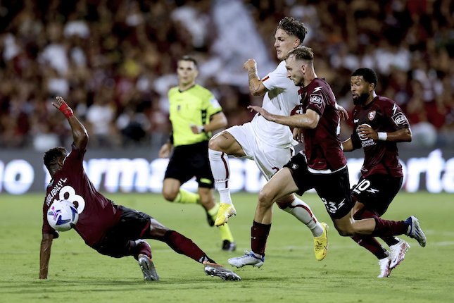 Duel Salernitana vs AS Roma di pekan perdana Serie A 2022/2023 di Stadio Arechi, Senin (15/08/2022) dini hari WIB. (c) LaPresse via AP Photo