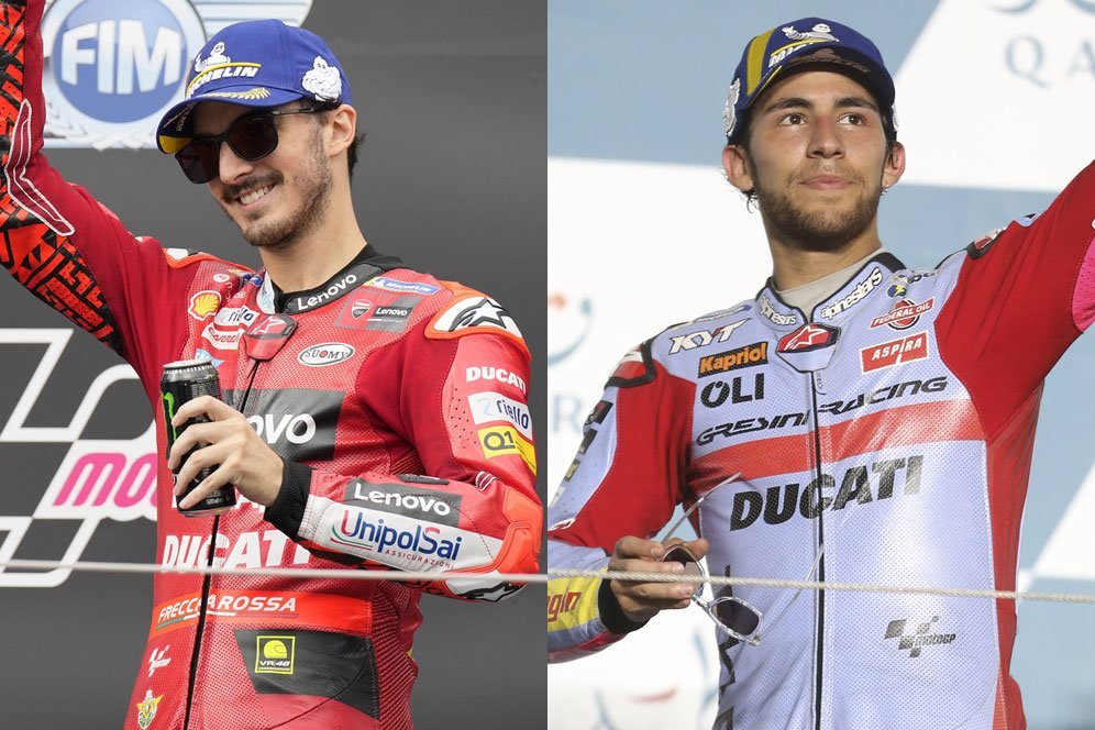 Daftar Lengkap Pembalap Ducati Lenovo Team di MotoGP 2023: Pecco Bagnaia dan Enea Bastianini