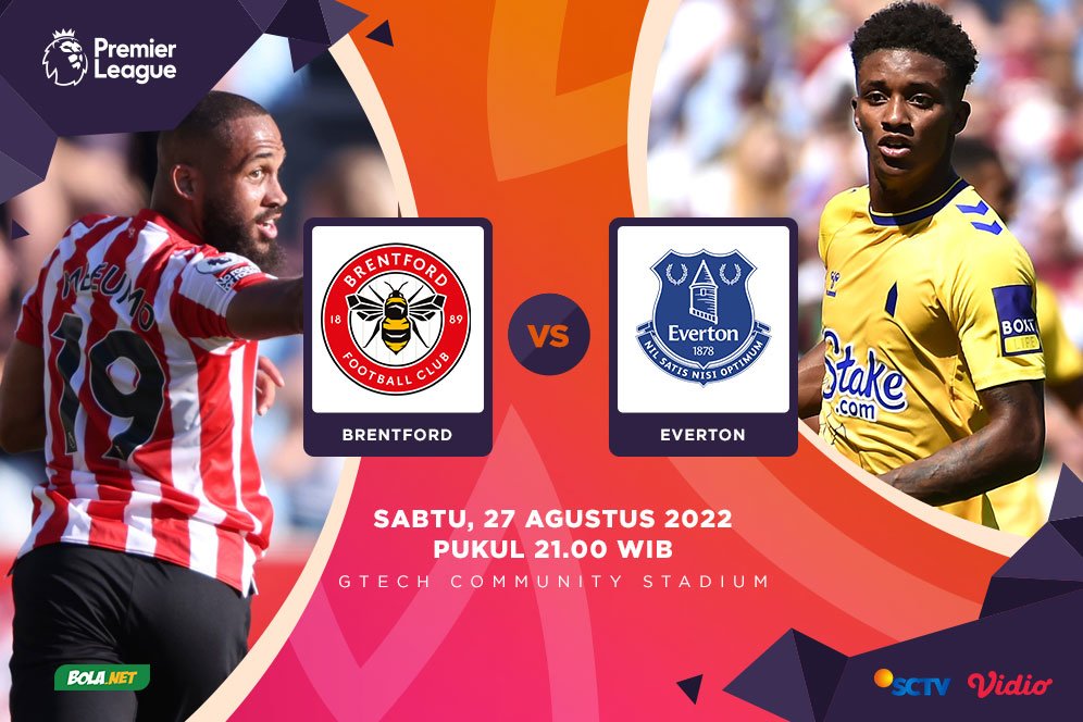 Live Streaming Liga Inggris: Brentford vs Everton di Vidio, 27 Agustus 2022 Live Streaming Liga Inggris: Brentford vs Everton di Vidio, 27 Agustus 2022