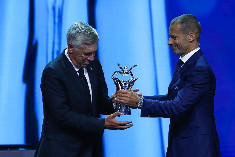 Carlo Ancelotti Pelatih Terbaik, Berikut Rekap Pemenang UEFA Best of the Year