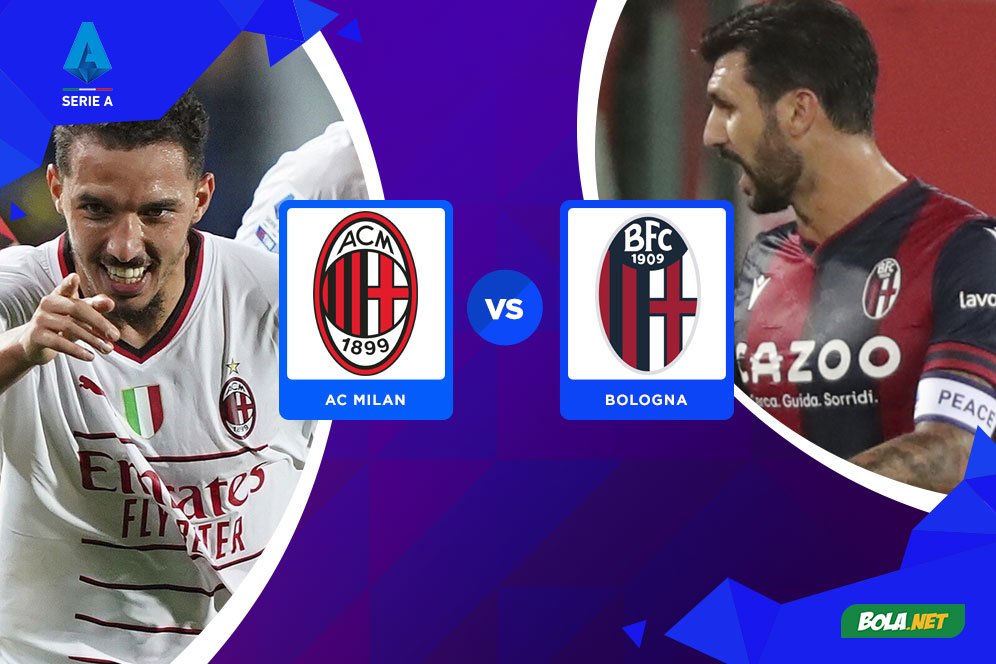 Live Streaming AC Milan vs Bologna di Vidio, 28 Agustus 2022