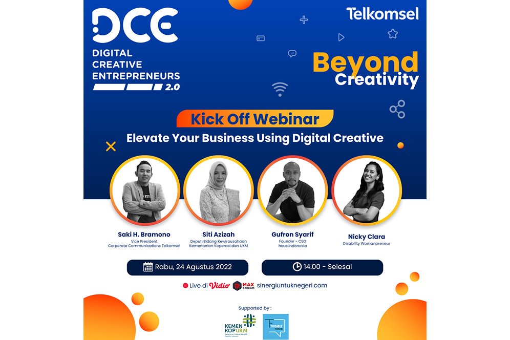 Tingkatkan Daya Saing UMKM Telkomsel Gelar Program Digital Creative Entrepreneurs 2.0 Tingkatkan Daya Saing UMKM Telkomsel Gelar Program Digital Creative Entrepreneurs 2.0