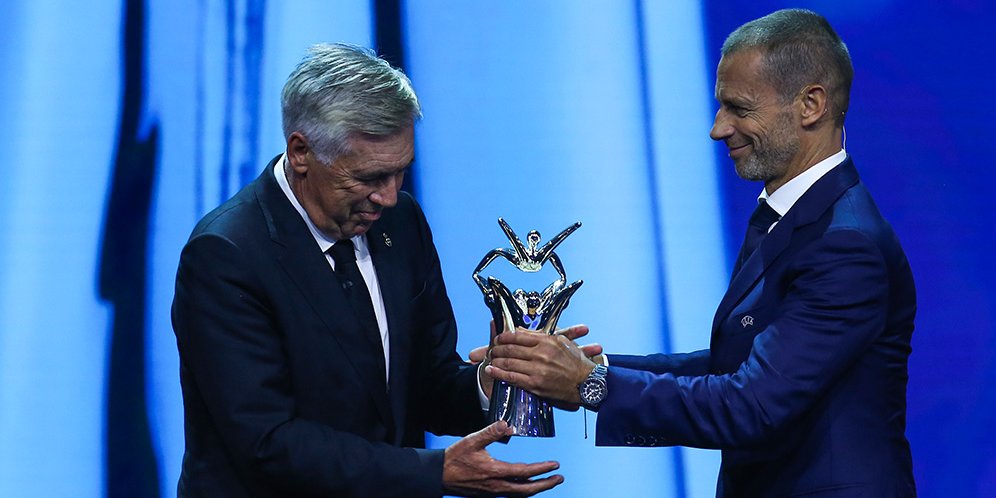 Carlo Ancelotti Pelatih Terbaik, Berikut Rekap Pemenang UEFA Best Of ...