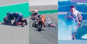 Video: Tabrakan Marc Marquez vs Fabio Quartararo dan Taka Nakagami di MotoGP Aragon