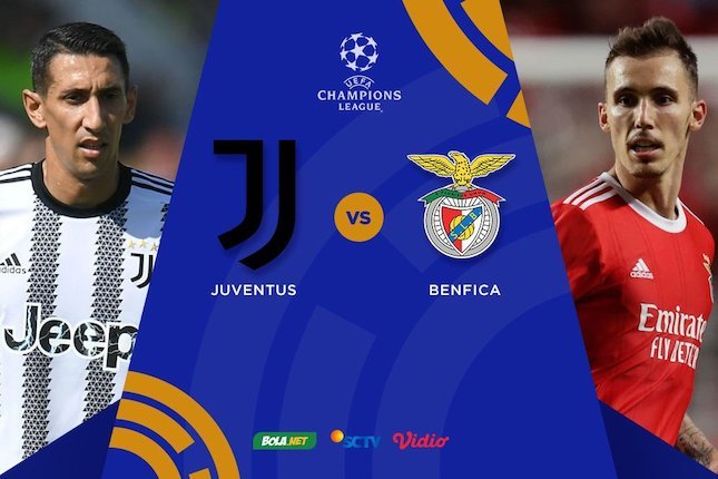 Link Streaming Liga Champions di Vidio: Juventus vs Benfica, 15 September 2022