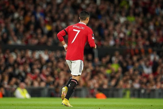 Penyerang Manchester United, Cristiano Ronaldo (c) AP Photo
