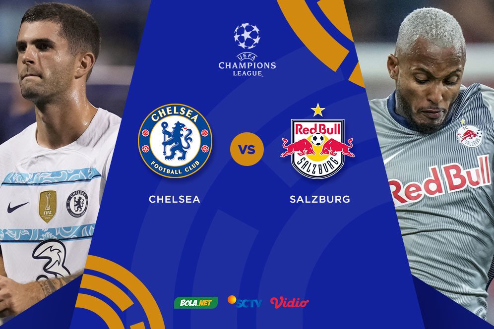 Link Streaming Liga Champions di Vidio: Chelsea vs Salzburg, 15 September 2022