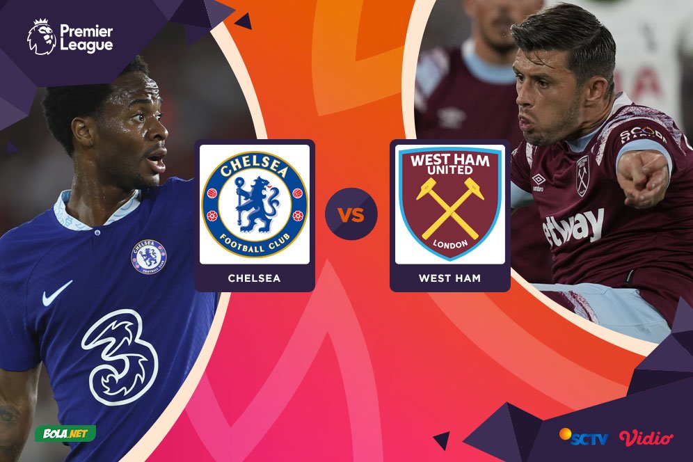 Jadwal Liga Inggris 2022-23: Chelsea vs West Ham, Live Streaming di Vidio