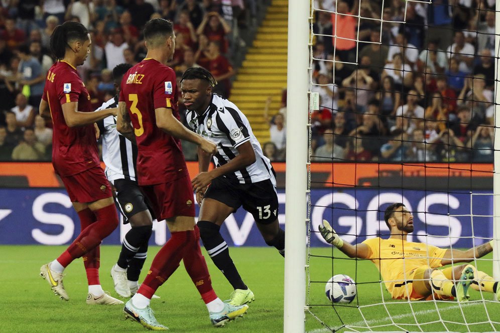 Hasil Udinese vs AS Roma: Skor 4-0