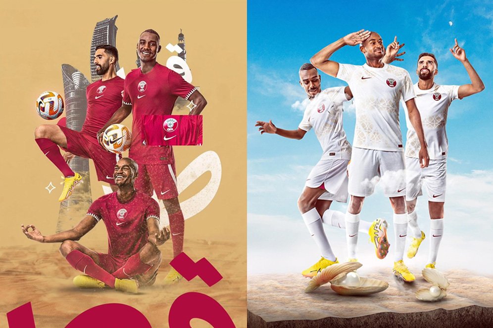 Tuan Rumah Nih Bos! Tengok Merah-Putih Jersey Qatar untuk Piala Dunia 2022 Tuan Rumah Nih Bos! Tengok Merah-Putih Jersey Qatar untuk Piala Dunia 2022